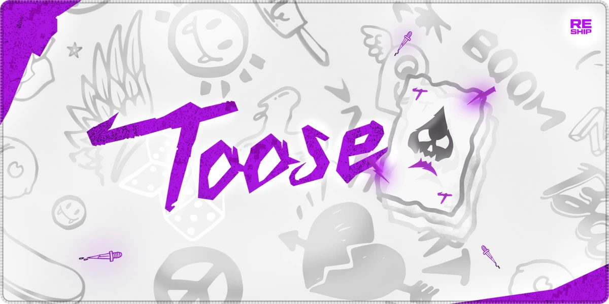 Toose Classic Фиолетово-Белый XL
