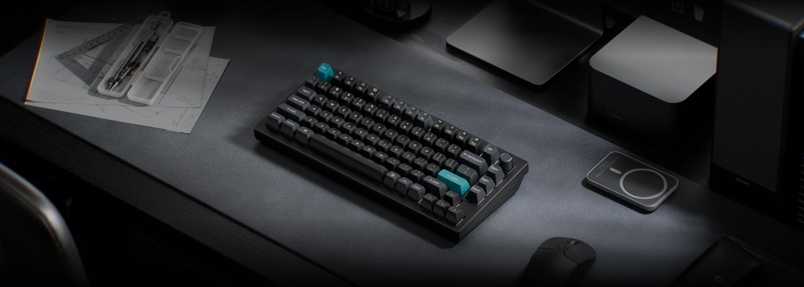 Keychron Q1 Ultra 8K (White, Silk POM Brown) — фото 5