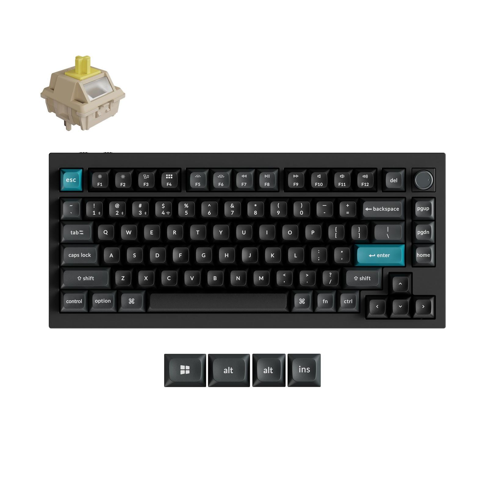 Keychron Q1 Ultra 8K (Black, Silk POM Banana)