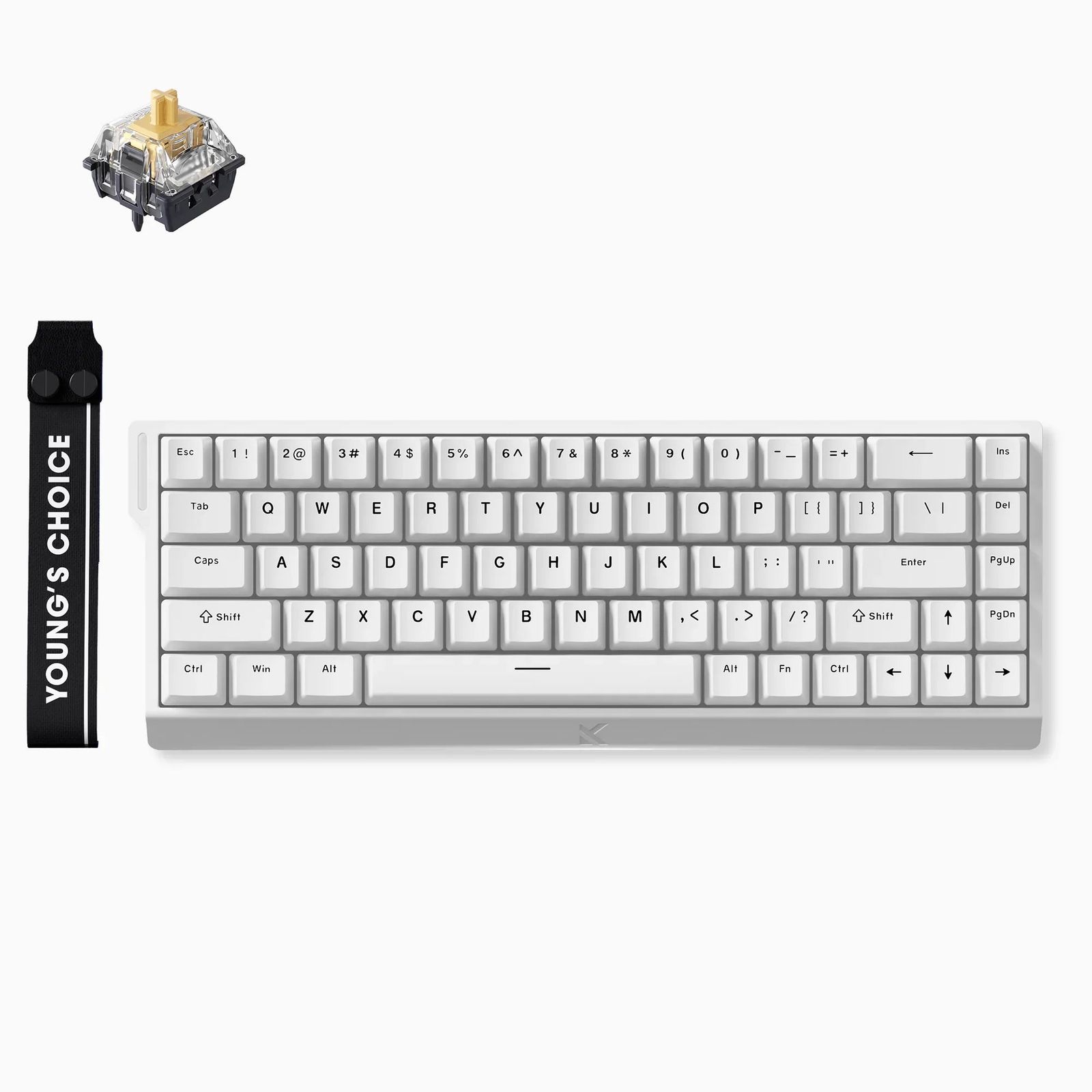 MCHOSE Ace 68 (White, KTEK Magnetic Switch, ANSI)