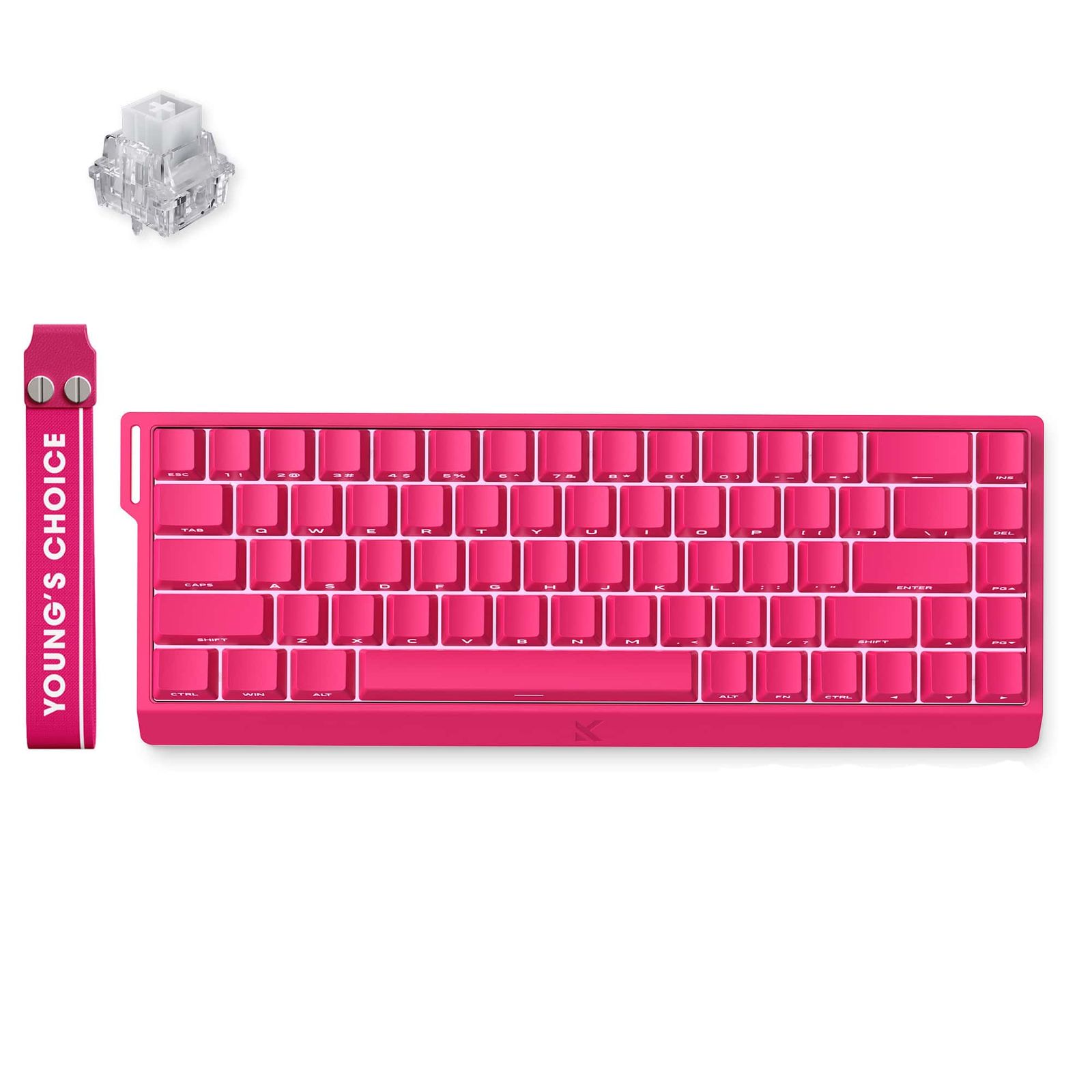 MCHOSE Ace 68 (Rose Red, Ice Rhino Magnetic Switch, ANSI)