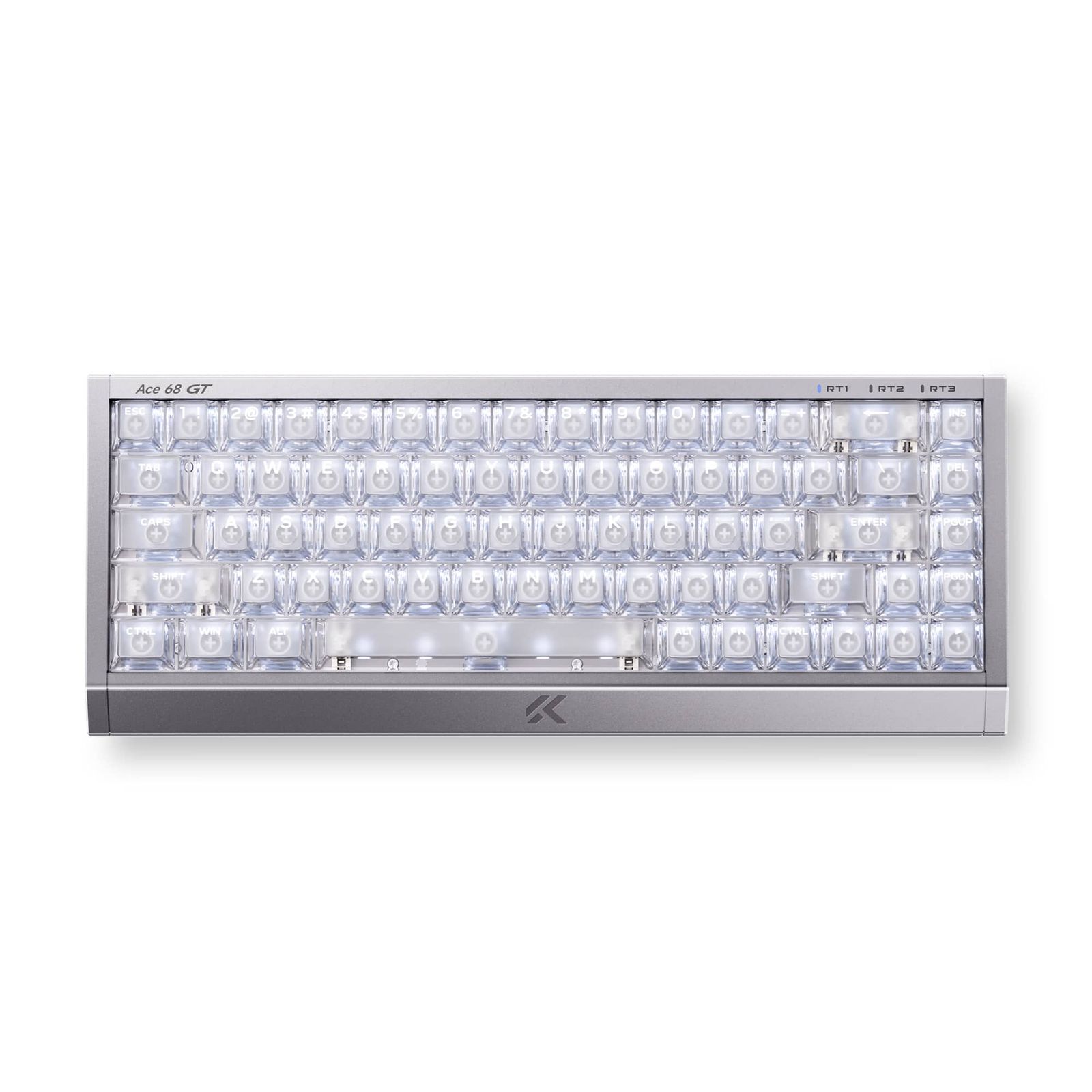 MCHOSE Ace 68 GT (Aero Silver, Mount Tai Pink Magnetic Switch GT, ANSI) — фото 2